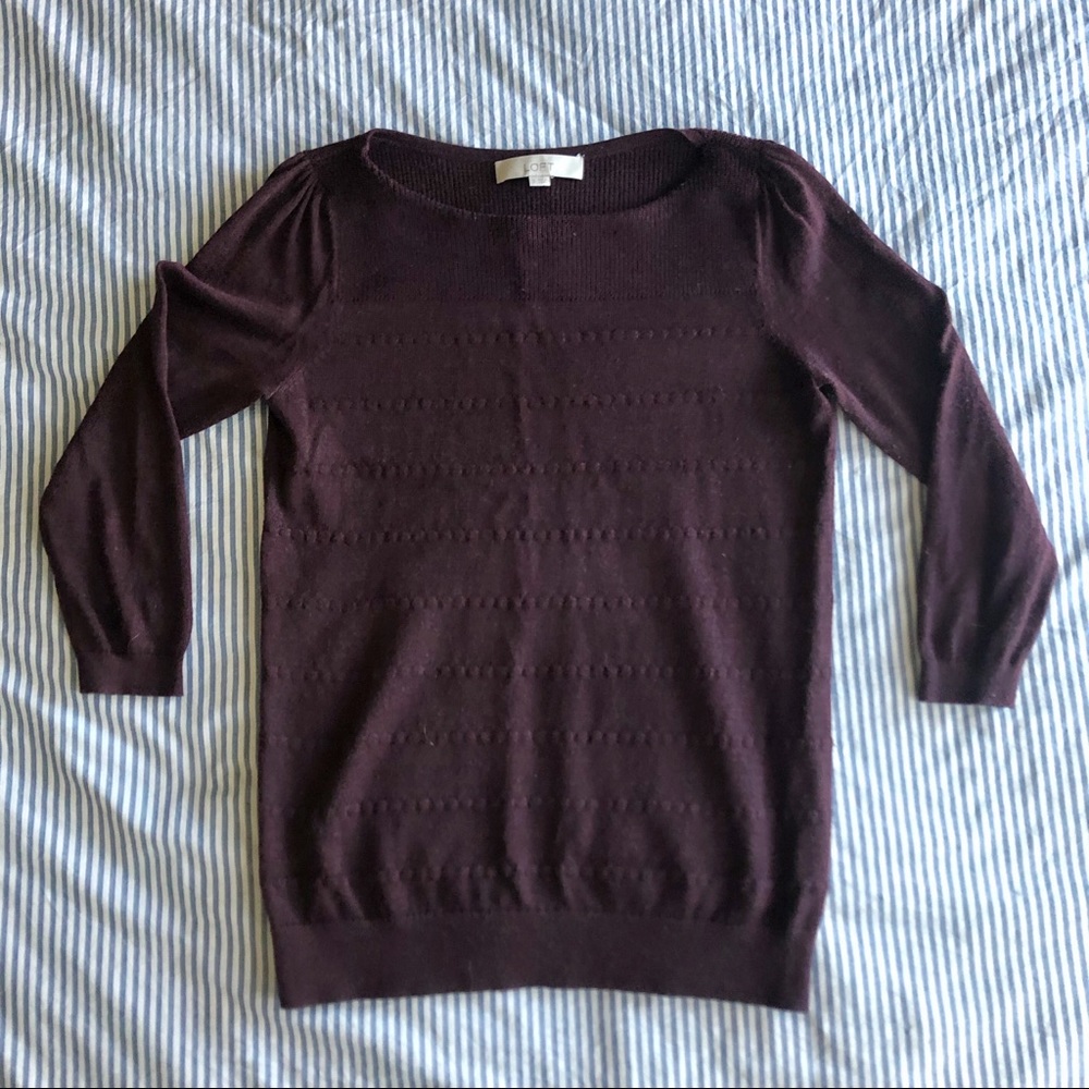 Loft 3/4 sleeve sweater
